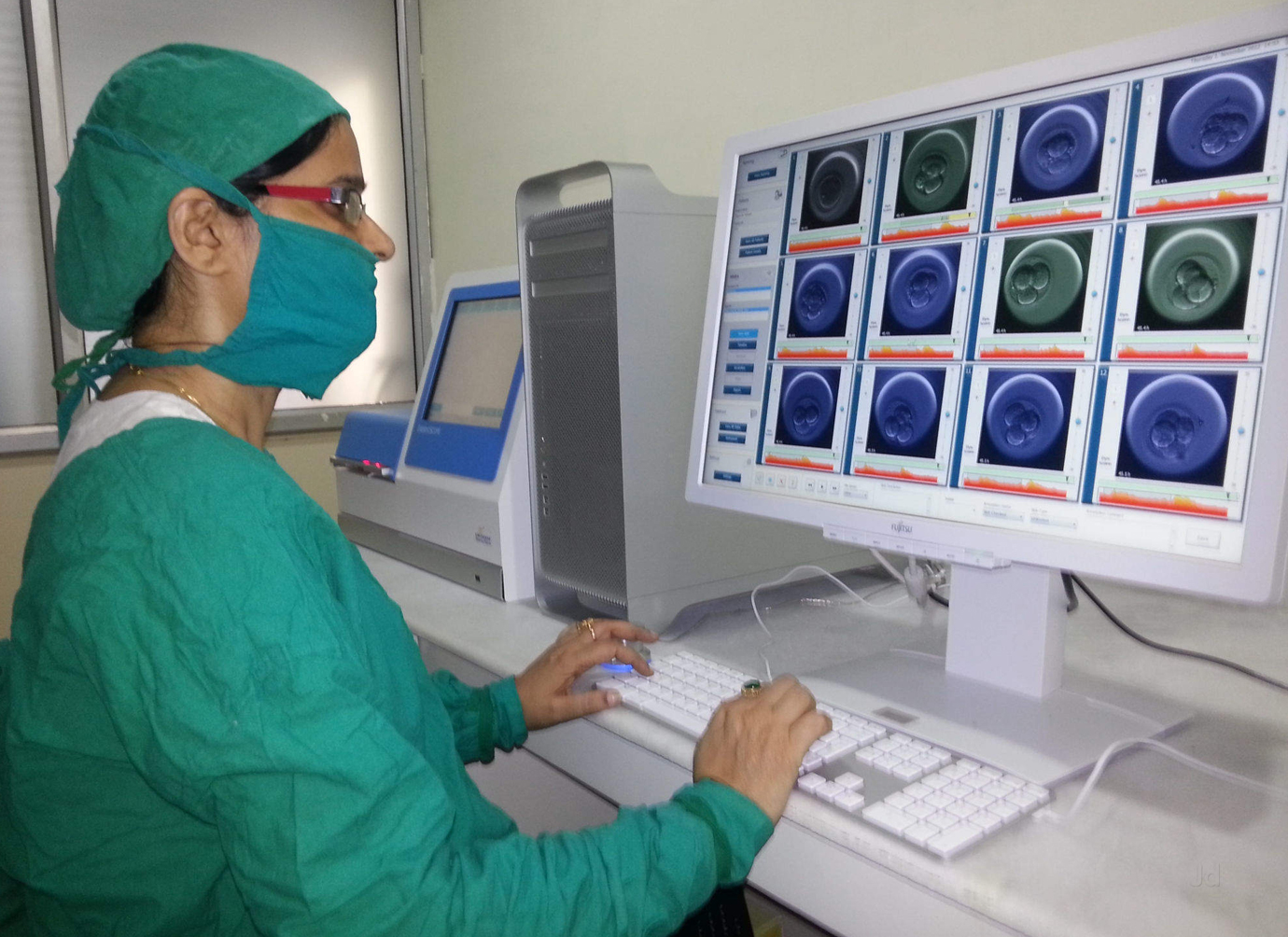 Nurses working at desk